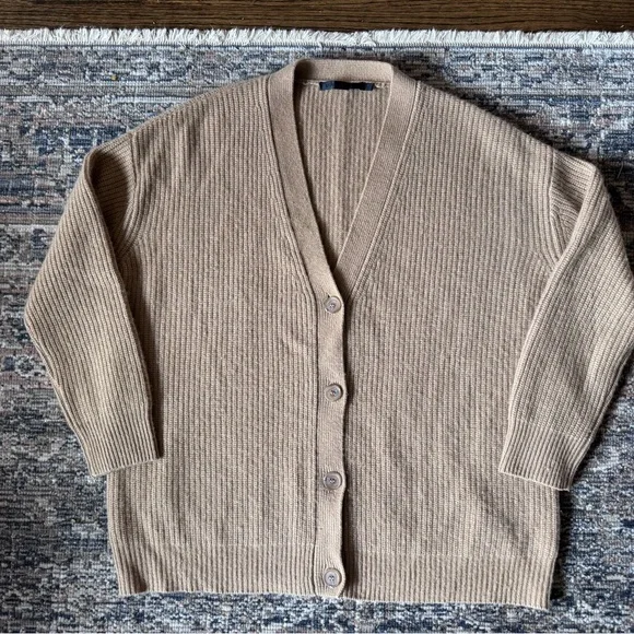 TRADE ONLY DO NOT BUY - Jenni Kayne Cashmere Cocoon Cardigan in Camel XXS - Picture 2 of 7
